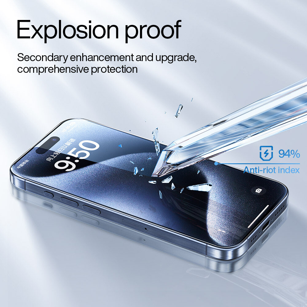 SmartDevil Anti-Reflection Screen Protector for iPhone 15 Pro max iPhone 15 Plus iPhone 15 Tempered Glass Full Coverage Clear Dustproof with Quick Installation Tool