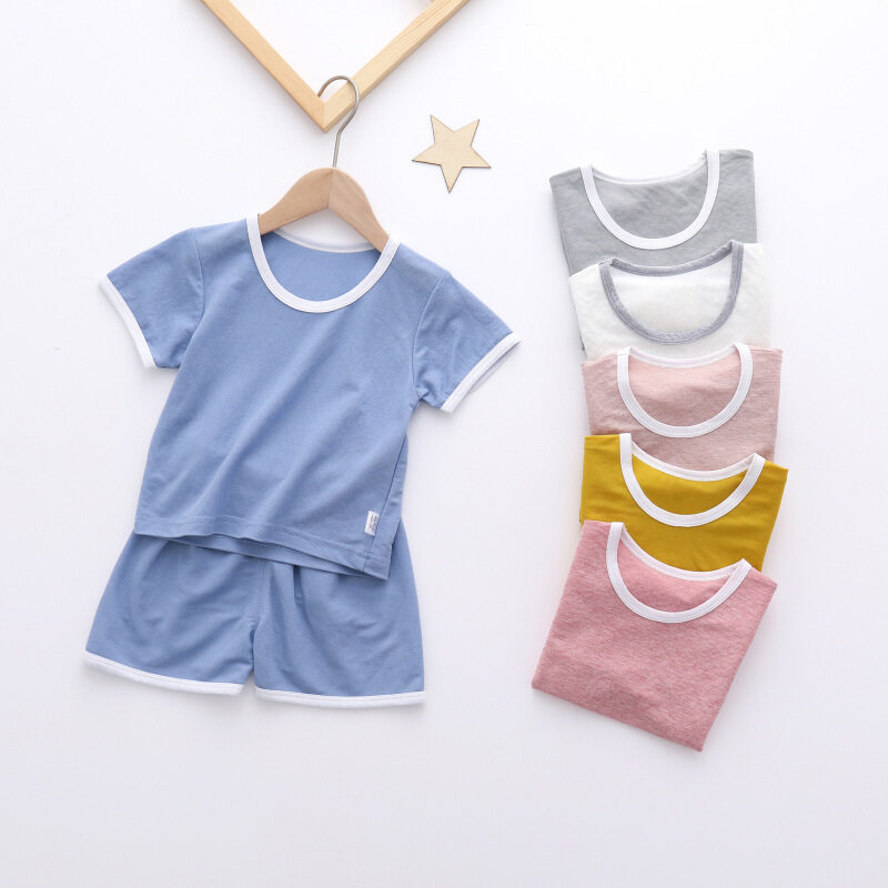 Nơi bán Bộ Đồ Ngủ Trẻ Em Bé Trai Và Bé Gái Máy Điều Hòa Trang Phục Quần Áo Bé Mỏng Mùa Hè Tay Áo Lửng Bộ Đồ Hai Mảnh
