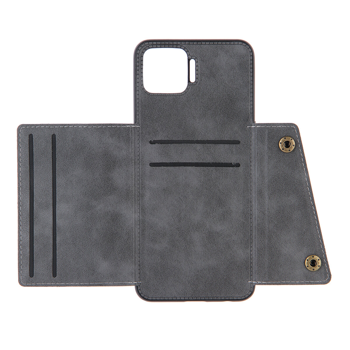 for OPPO A73 A93 F17 Pro Leather Case Multiple Folio Flip Cover Wallet Back Case Shell, can work with Car Mount, Hidden ID Credit Card Slot Holder, Retro Metal Button Clasp, Stand Support