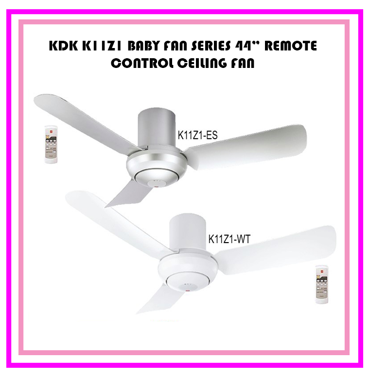 KDK Baby Fan Series K11Z1ES / WT CEILING FAN (110cm/44”) Lazada