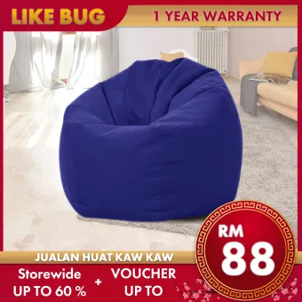 Cny Flash Sale Like Bug Comfy Fabric Large Bean Bag Sofa