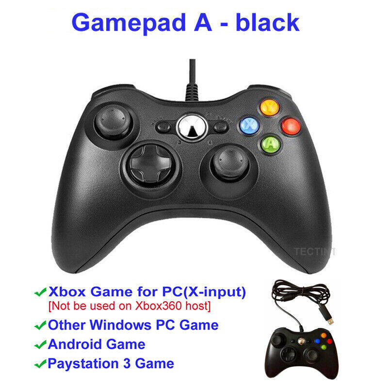 For Xbox 360 PC Windows 7 8 10 Paystation 3 Dual Vibration Wired