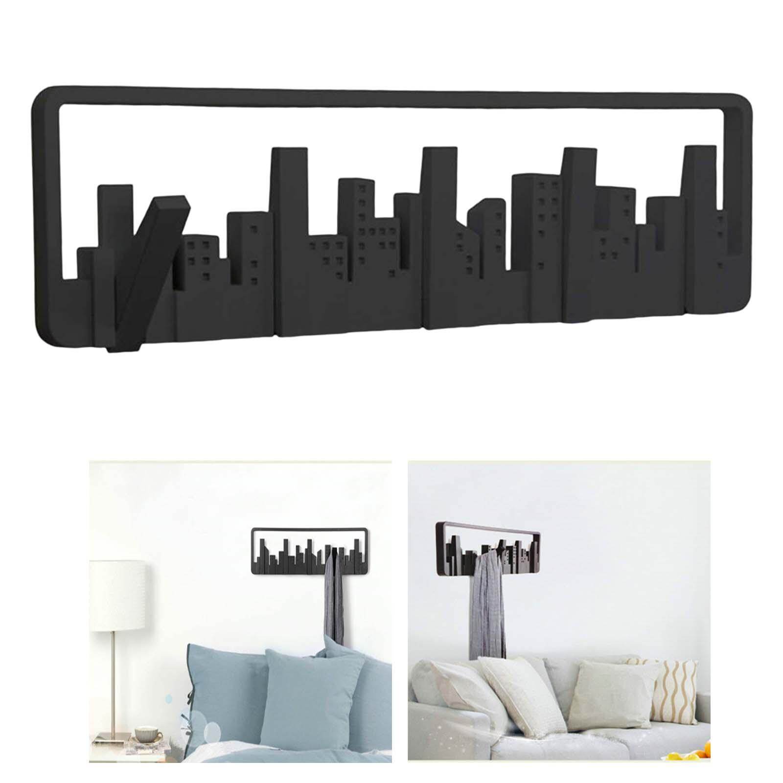 Blesiya Wall Mounted Coat Rack Wall Mount Artwork for Bathroom Hats Clothes