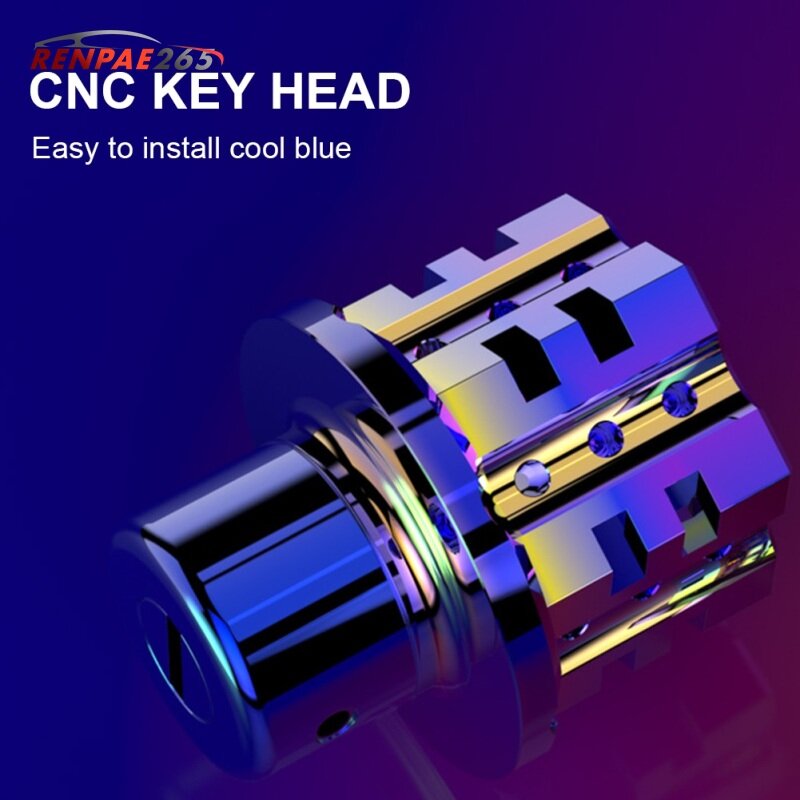 Đầu Chìa Khóa Bằng Titan Bị Cháy Sửa Đổi Cnc Thông Dụng Mới 2022 + Bộ Móc Chìa Khóa Phụ Kiện【cod】
