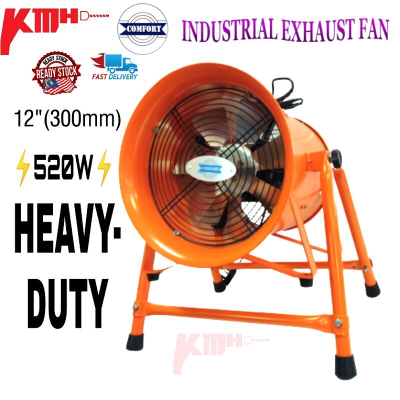 COMFORT 12'' PORTABLE VENTILATION FAN SHT 30A CW 5M VENTILATOR FAN