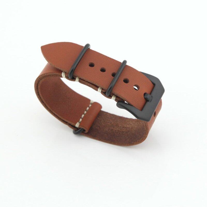 eMyly Leather Replacement Watch Band Strap Belt 24mm For Man or Woman(Coffee Color) Malaysia