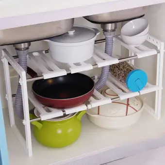 Expandable Kitchen Organizer Under Sink Rack Intl Lazada Singapore Kitchen Organizer Under Sink Rack