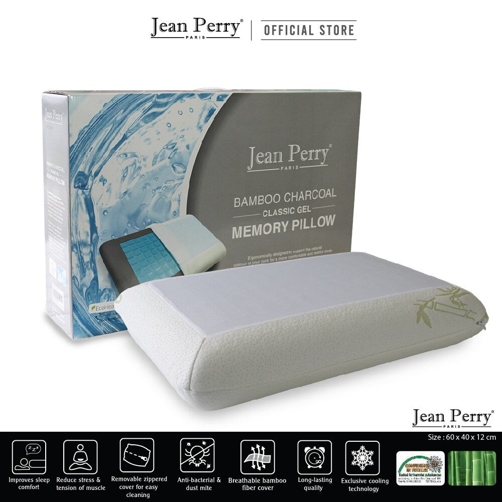 Jean Perry Ecohealth Bamboo Charcoal Gel Memory Pillow Classic Lazada