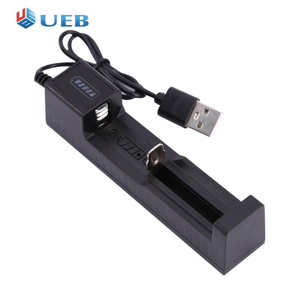 USB Battery Charger 4 Bay Smart Charger for Rechargeable Batteries 18650 21700 22650 16340