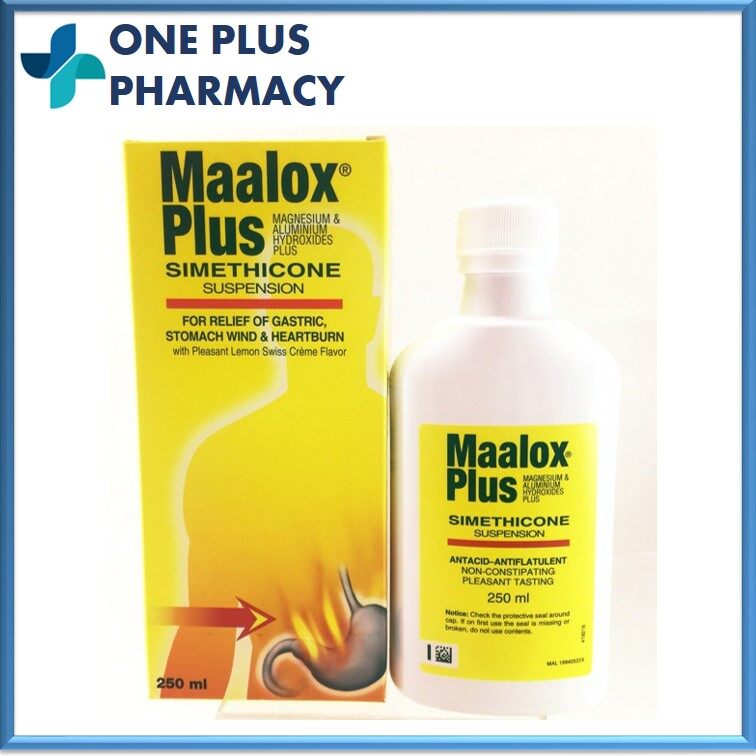 Maalox Plus Gastric/Heartburn and StomachWind Relief Oral Suspension