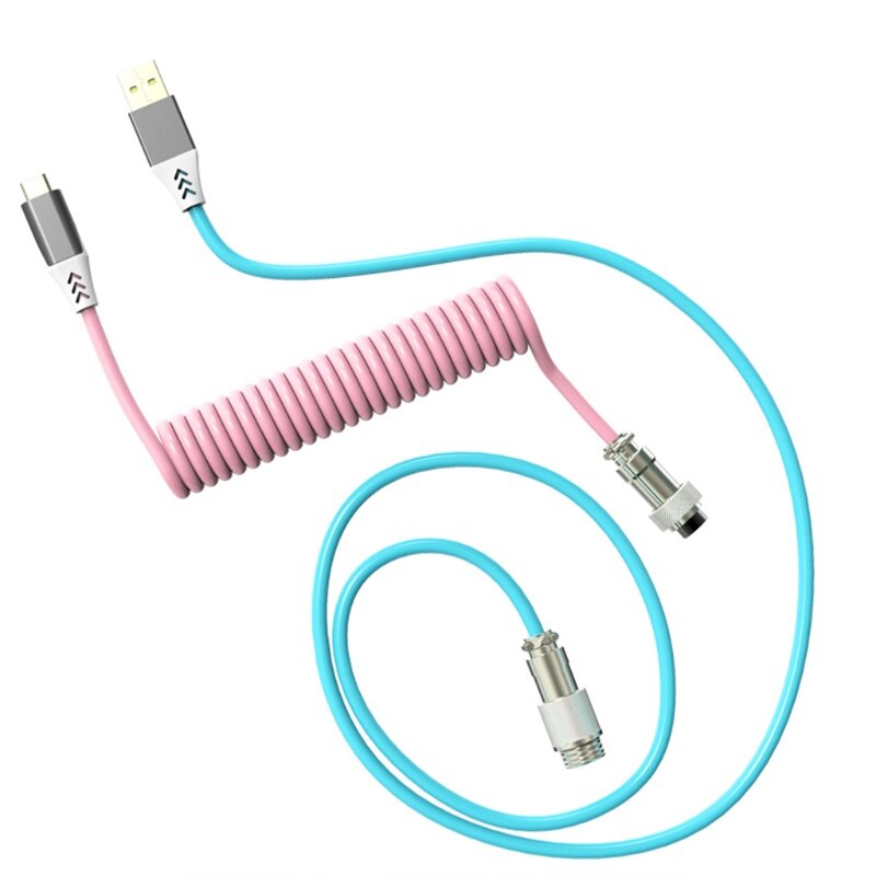 🔥Miễn Phí Vận Chuyển + COD🔥Tất Cả 7.2ft Type-C Sang USB Bàn Phím Cơ Cáp Dữ Liệu Custom Dây Cáp Xoắn Bền