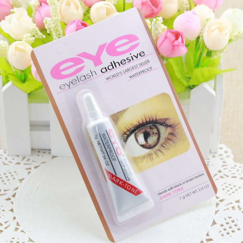 BEAUTYBIGBANG 1pc Practical Lash Glue Eyelash Adhesive Waterproof False Eyelash Accessories Blue/red Drop Cosmetic Tools