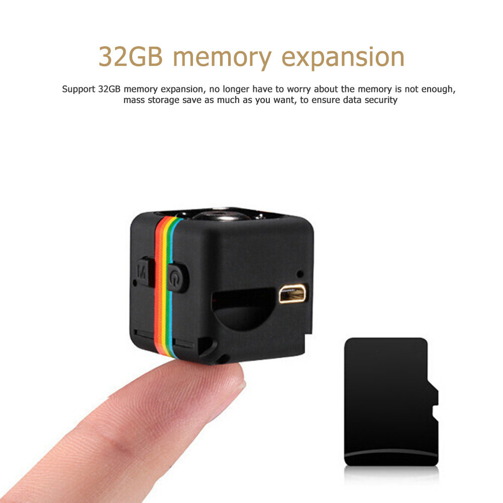 Camera Mini SQ11 Máy Ghi Hình DV Nhìn Đêm Cảm Biến Chuyển Động Full HD 1080P