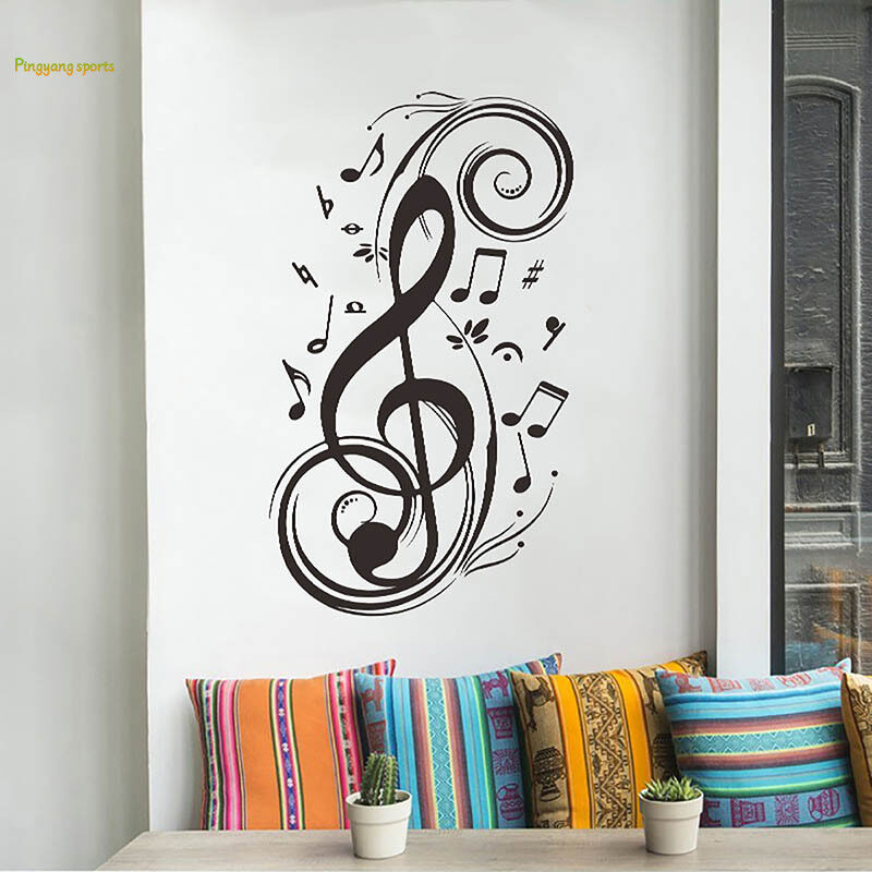 Ti-M Simple Wall Sticker Musical Note Pattern Wall Decal Home DecorMusical Note PatternSimple Wall Sticker, Wall DecalWall Decor, Home DecorSimple