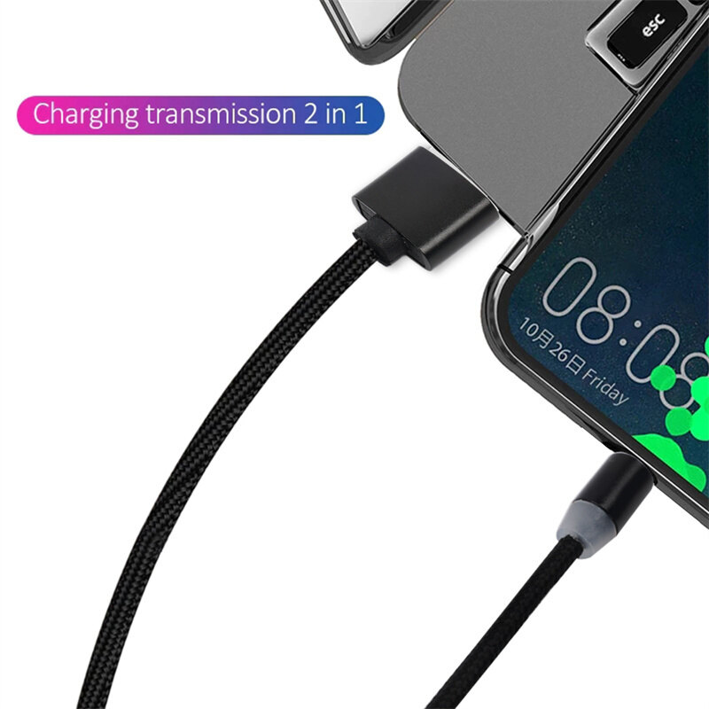 3-trong-1 cáp sạc Lightning Micro USB Type C Cáp sạc nhanh dòng cáp sạc tương thích với Iphone Ipad Điện thoại Android Huawei Xiaomi Samsung Vivo