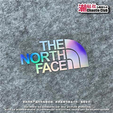 The North Face Sticker North Reflective Sticker Trendy Hip Hop Personalized Car Fuel Tank Cap Sticker