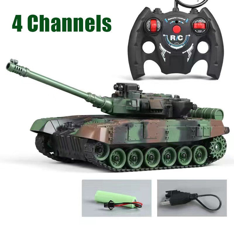 Kmoist 33cm RC Tank Germany Tiger Battle High Simulated Radio Control Crawler Tank with light and music Panzer Armored Vehicle Children Electronic Toys for boys