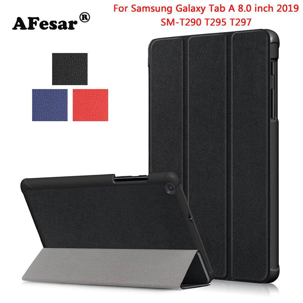 Bao da PU từ tính dạng đứng cho máy tính bảng, Bao da cho Samsung Galaxy Tab A 8.0 SM-T290 T295 T297 8.0 kiểu mới 2019