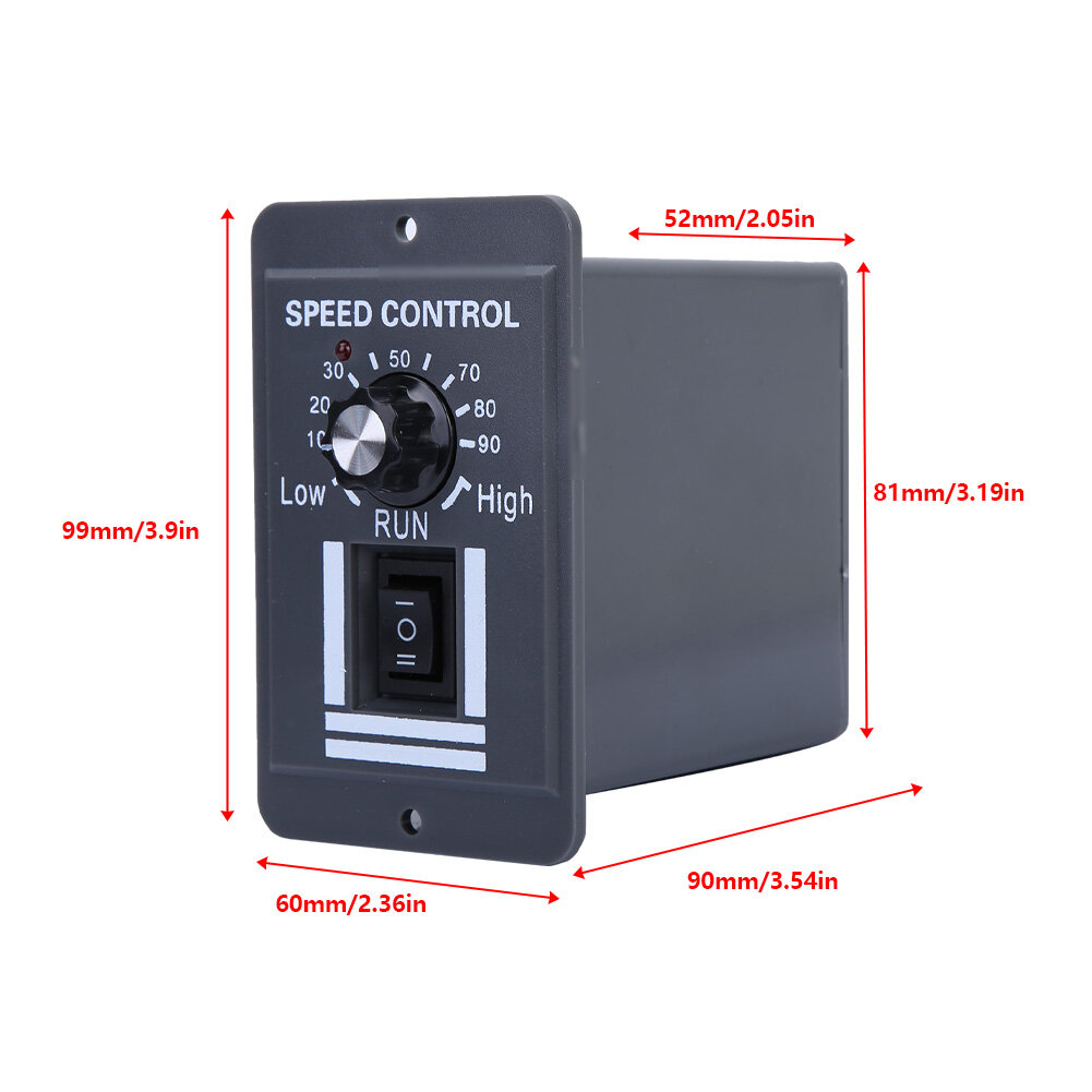 DC Motor Speed Controller DC 12-60V 40A PWM Brush Motor Speed Controller CW CCW Reversible Switch Motor Speed Regulator