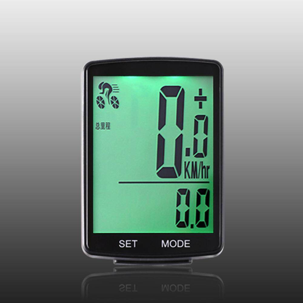 LIXADA Multifunctional LCD Screen Bicycle Computer Wire less Bike Rainproof Speedometer Odometer Cycling 2.8inch Waterproof Green Screen