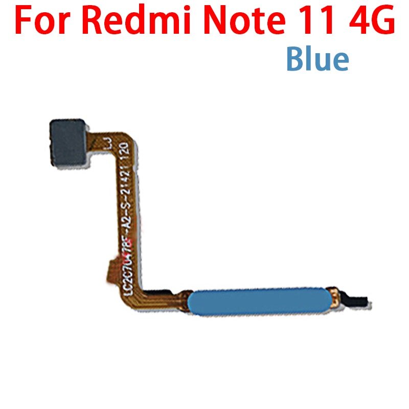 Fingerprint Sensor Flex Cable For Xiaomi Redmi Note 11 11 Pro 11Pro Plus 4G 5G Fingerprint Sensor Power Button Flex Ribbon Parts