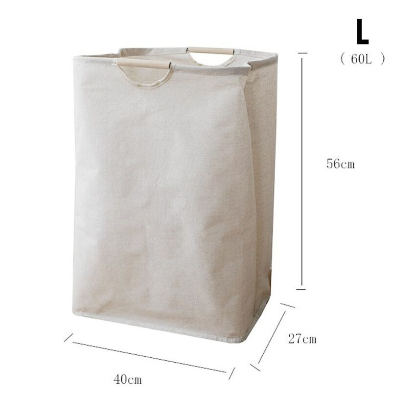 Laundry Basket Cotton Linen Foldable Laundry Hamper Waterproof Organizer Bucket Clothes Toys Large Capacity Home Storage Basket