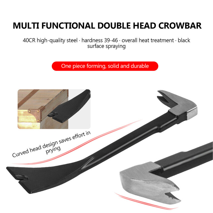 Double-headed Pull out nails remove wooden cases nail pick crowbar flat nail pick