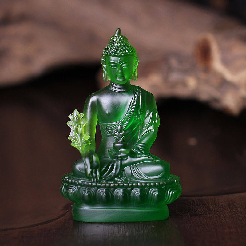 Cửa Hàng Giàu Có Màu Men PHẬT Phật Guanyin Bồ Tát Y Sư PHẬT Phật Phật Xe Gia Đình Trang Trí Bài Viết Trang Trí Nội Thất