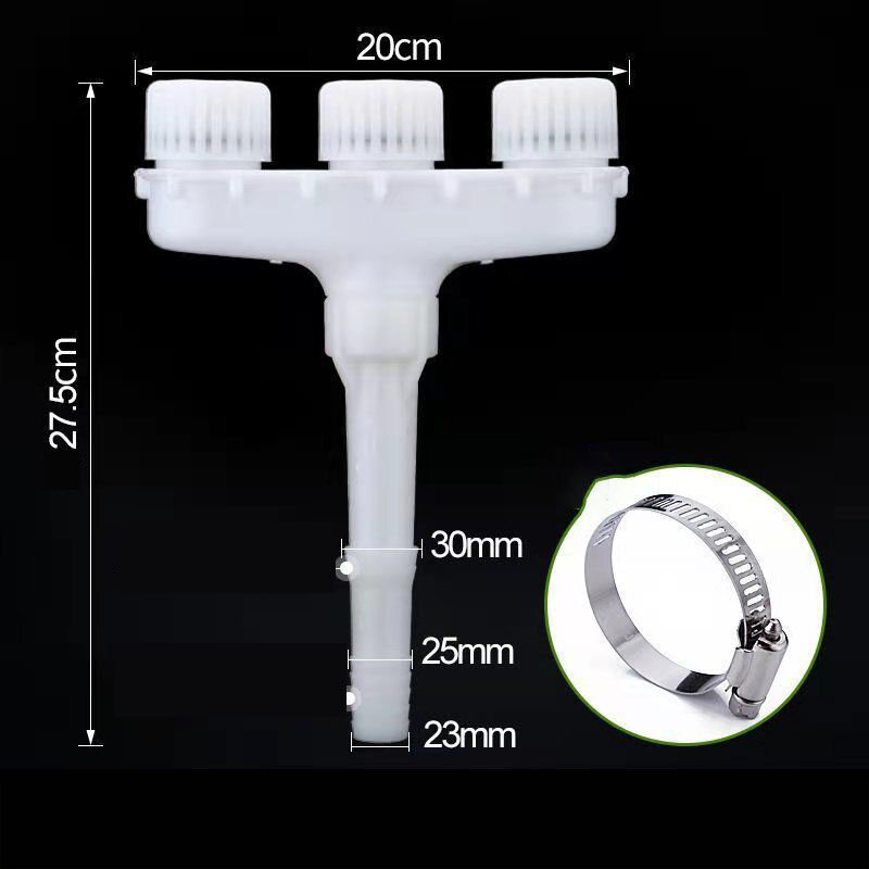 ZUOGUAN Multi-Head Spraying Garden Hose Nozzle Attachmen Sprayer Adjustable Porous Spray 3 Head/4 Head, Vegetable Flowers Watering Pipe Water Sprinkler Nozzles for Garden Lawn Farm,Car Pet Washing Tool