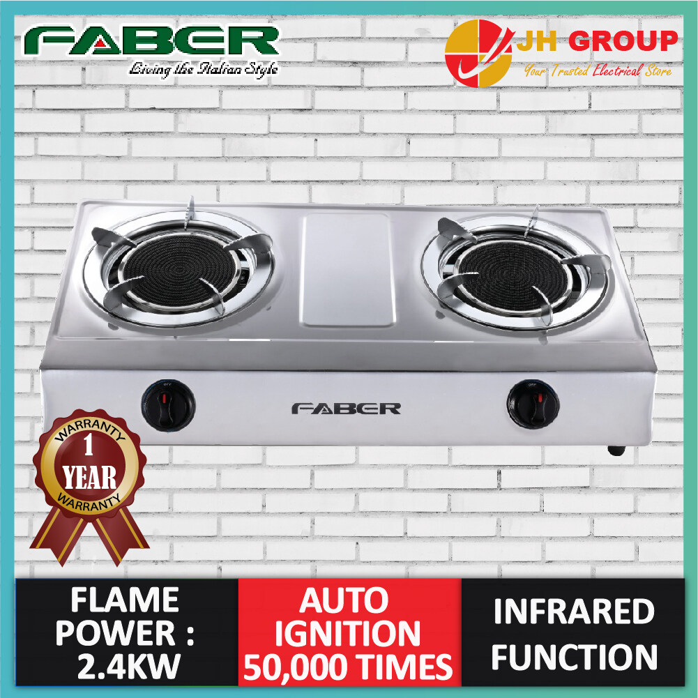 faber gas stove 2 burner