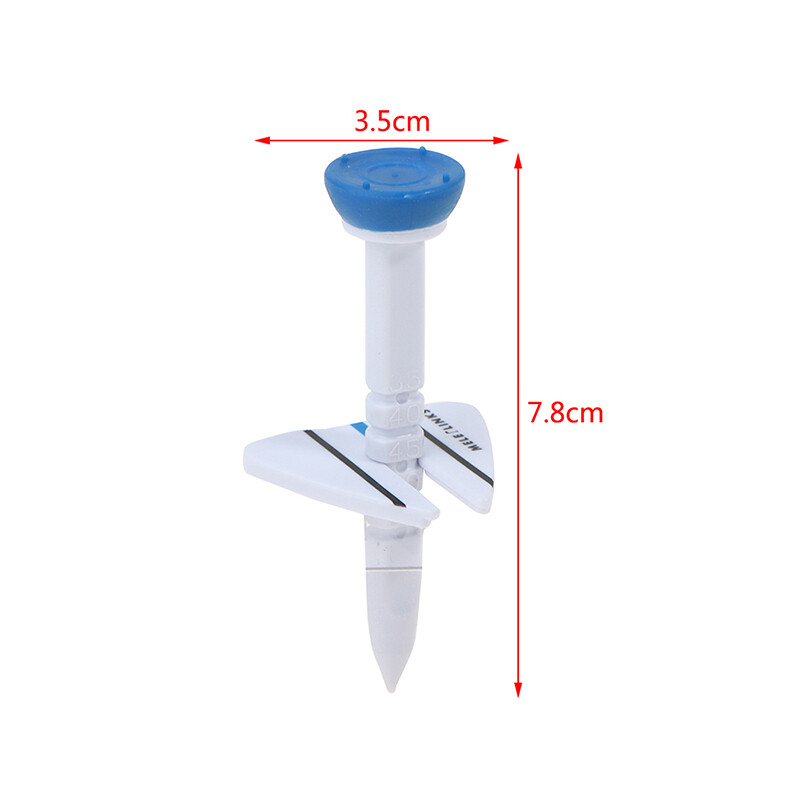 Sanba New Double Golf Tee Step Down Golf Ball Holder Tee Plastic Golf Tee Accessories
