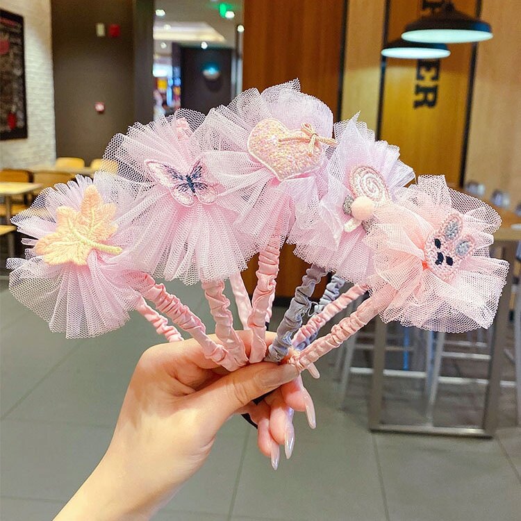 Cài Tóc Hình Nơ Hoa Dễ Thương Cho Bé Gái