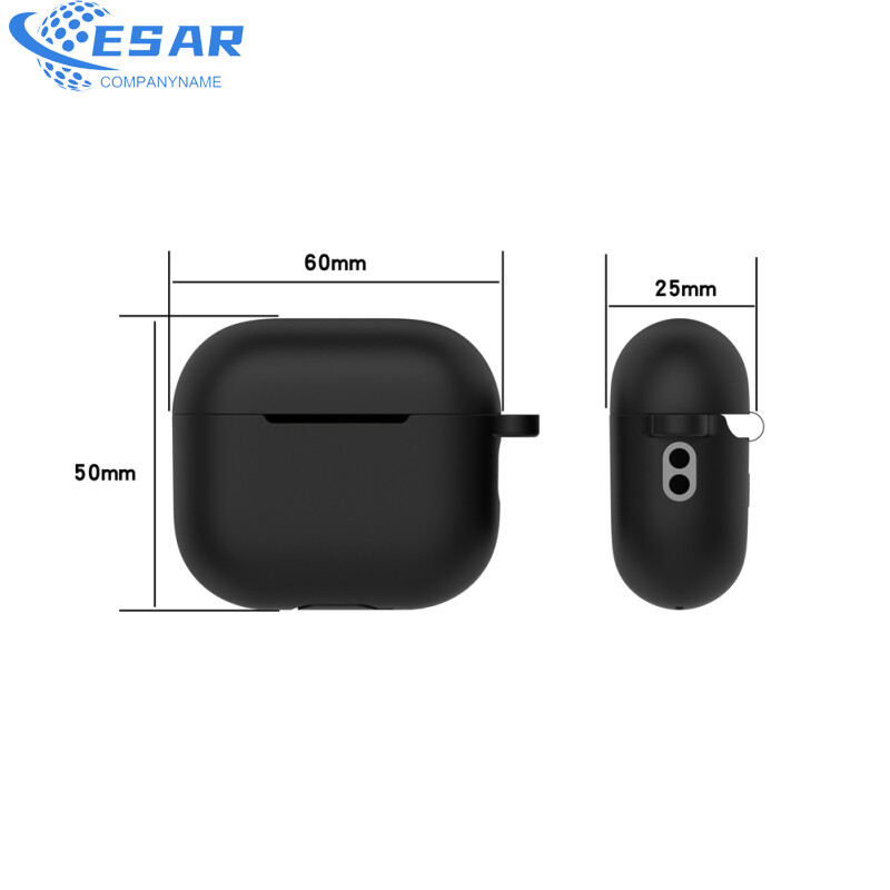 Ready Stock Silicone Cover Case Compatible For Airpods Pro 2 Bluetooth-compatible Headset (with Lanyard Carabiner)