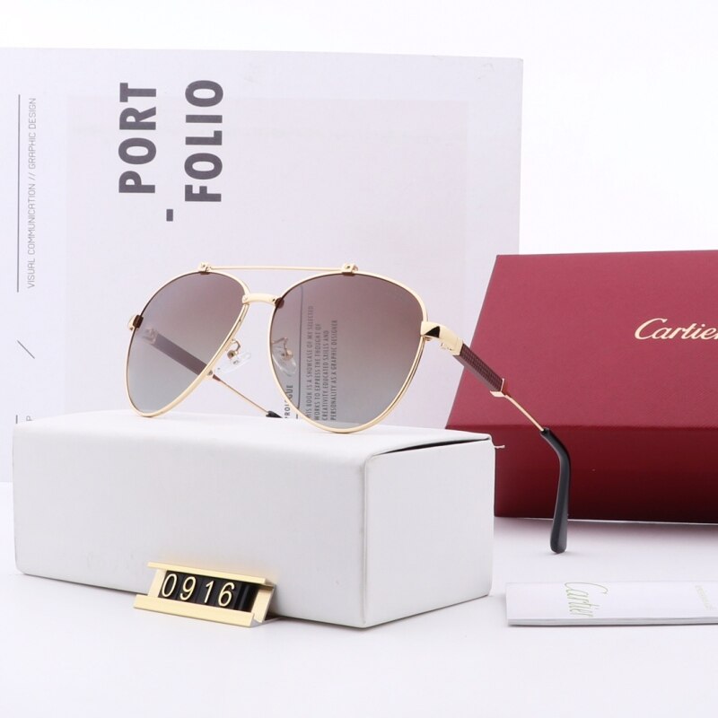 Giá bán 2020 Mới Cartier_Men Cao Cấp Dáng Phi Công Cổ Điển Thời Trang Kính Mát Phân Cực Lái Xe Đi Biển Ngày Lễ Ngoài Trời Mua Sắm Du Lịch Thể Thao (CTR0916) có Nhiều Màu Sắc Đa Dạng