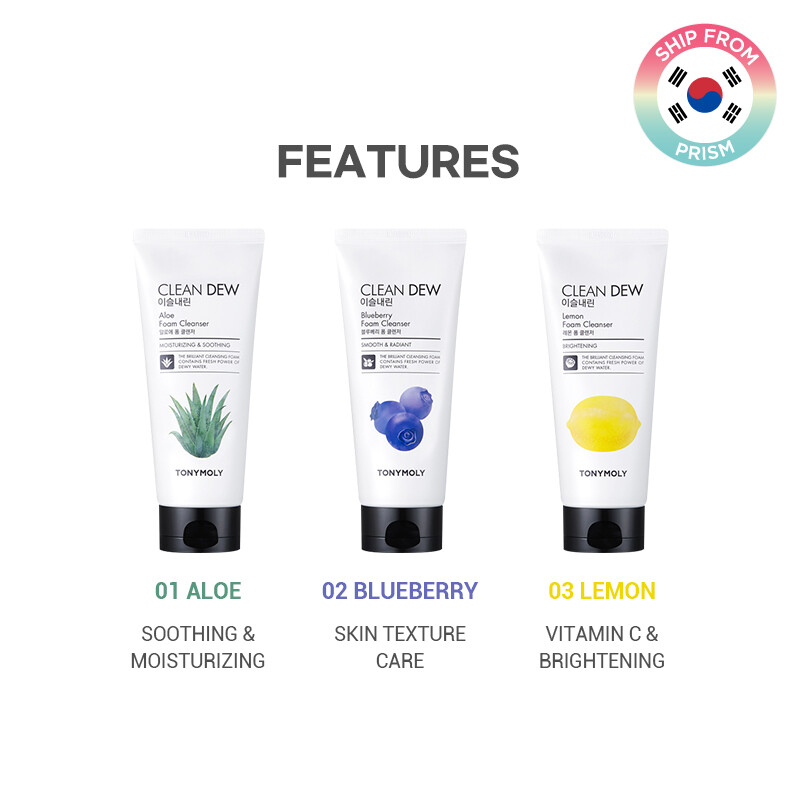 TONYMOLY Clean Dew Foam Cleanser from PRISM