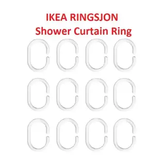 Ikea Ringsjon Shower Curtain Ring Transparent 12 Pieces 001 793