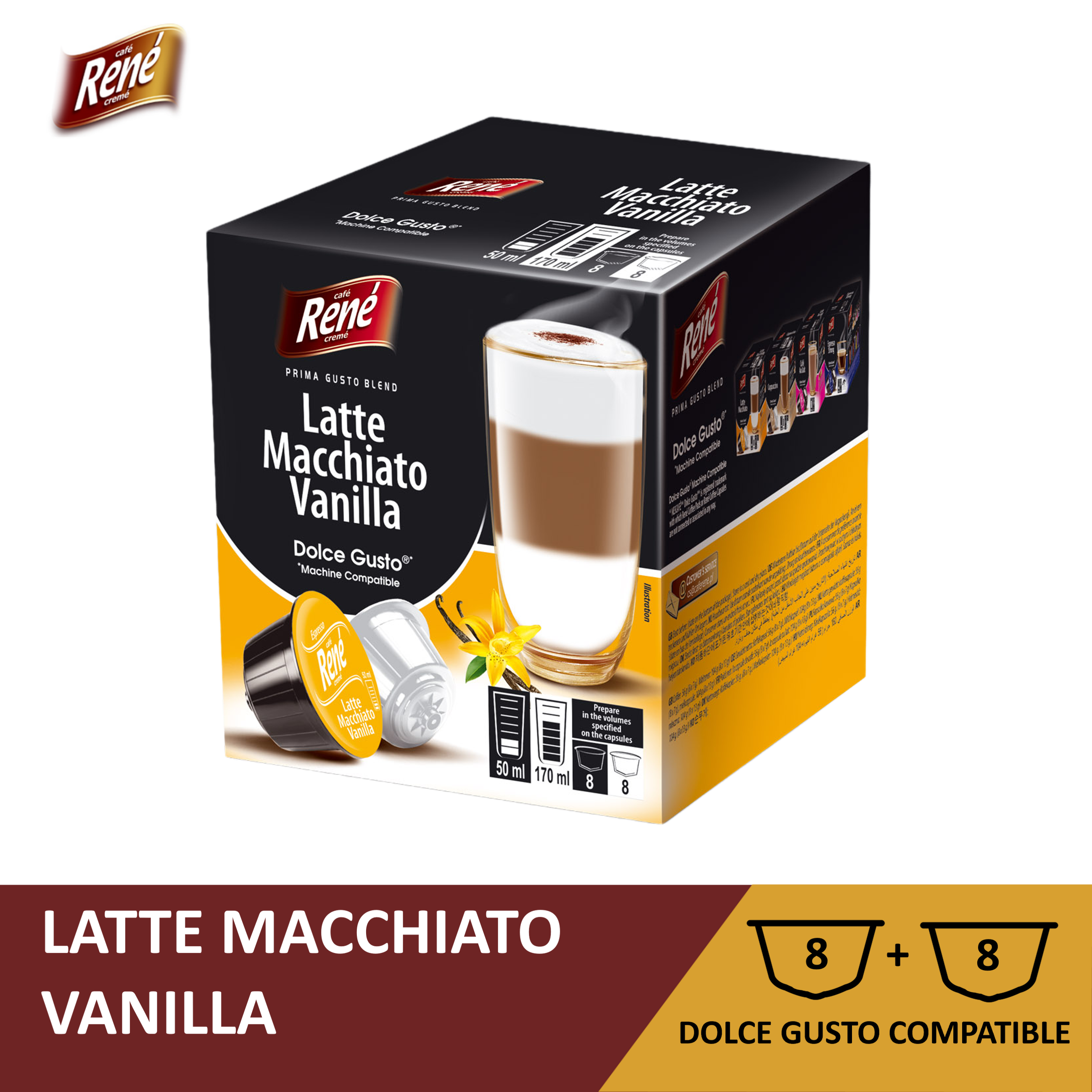 RENÉ | LATTE MACCHIATO VANILLA | Dolce 