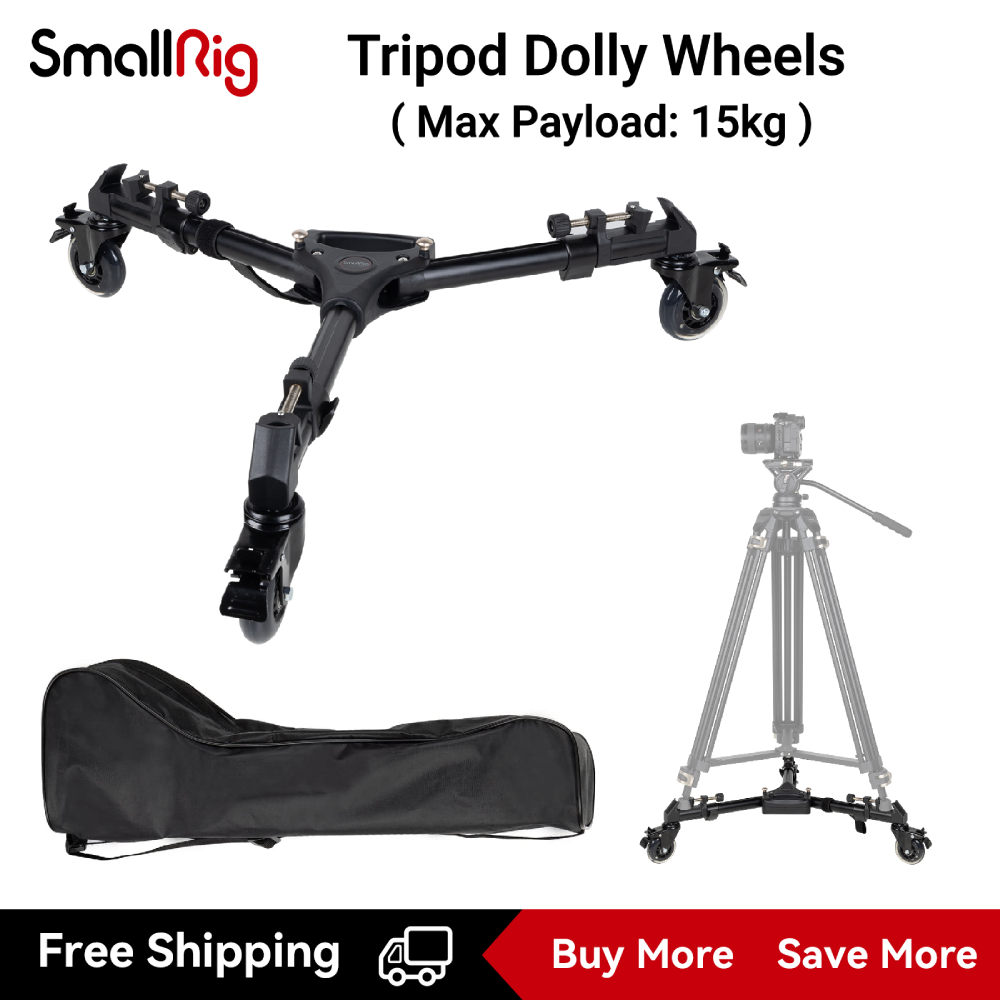 SmallRig Universal Photography Heavy Duty Tripod Dolly Wheels with