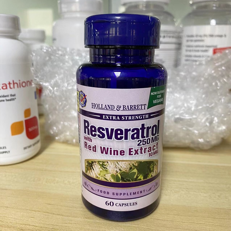 Holland Barrett Holland Barrett HB Resveratrol Capsules With Red Wine
