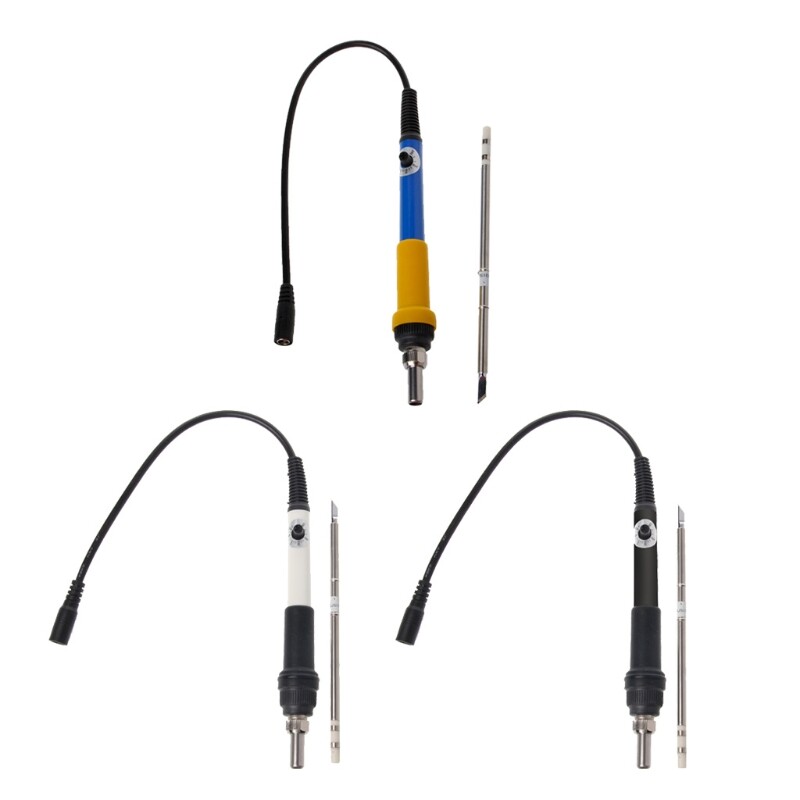 T12 DC 12-24V 75W Mini Electric Soldering Iron Adjustable Temperature+Tip
