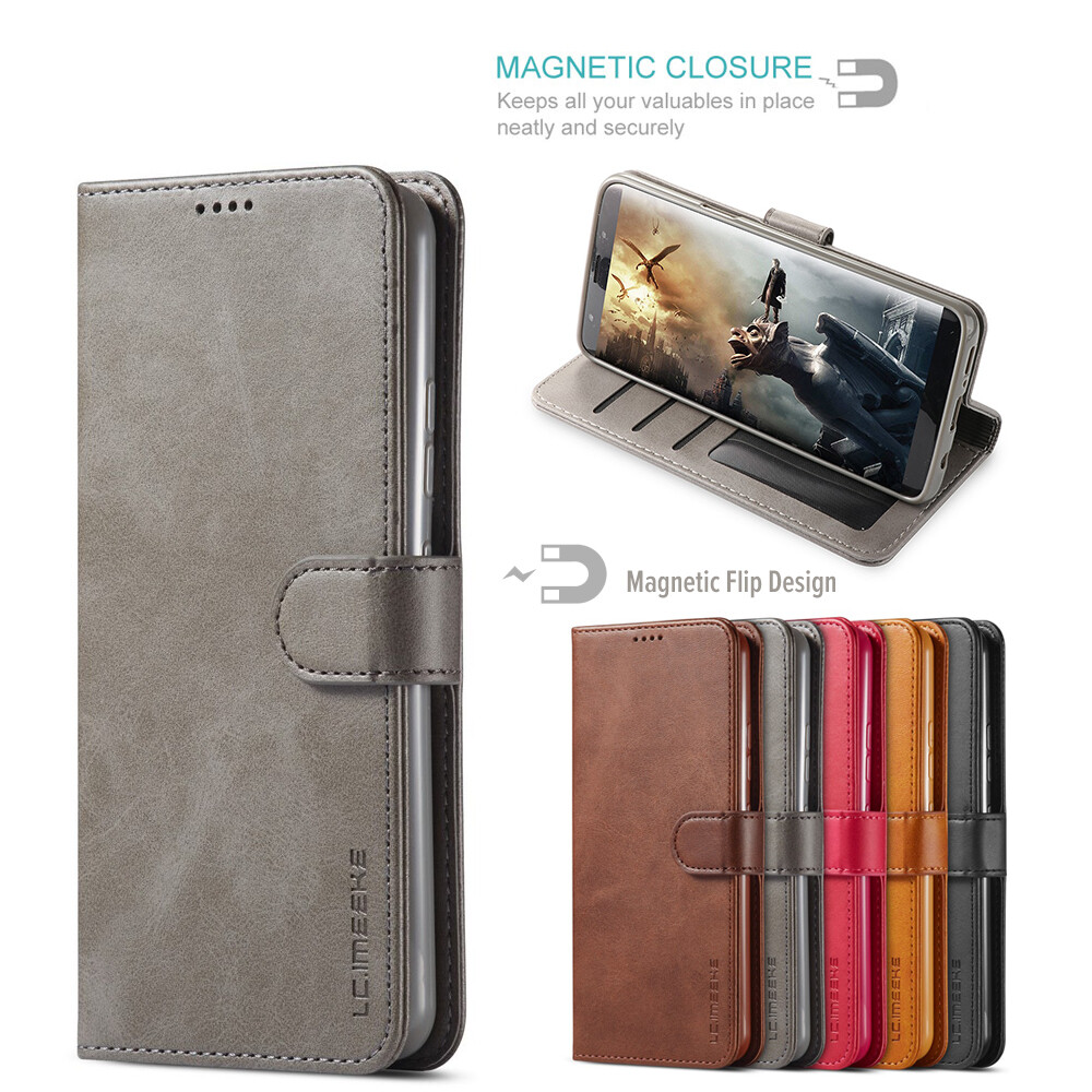 Case For Samsung Galaxy S6/S6 Edge/S7/S7 Edge/S8/S8 Plus/S9/S9 Plus/S10/S10+/S10 5G/S10 Lite/Note 10 Lite/S20/S20+/S20 Ultra/S20 FE/S21/S21+/S21 Ultra Magnetic Retro Flip Leather Cover Casing