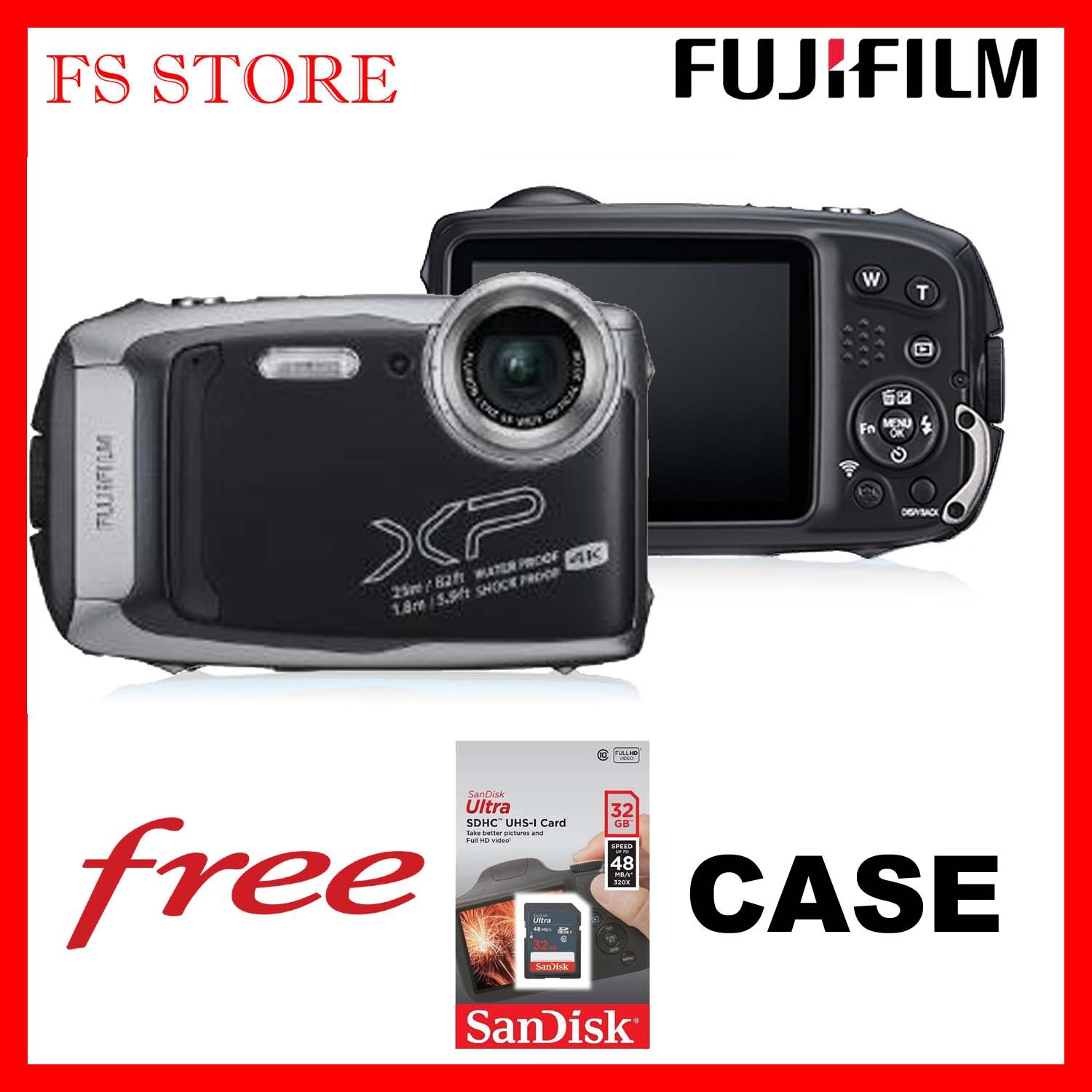 FUJIFILM ORIGINAL MALAYSIA FINEPIX XP140 (4K ) FREE 32GB & CASE 