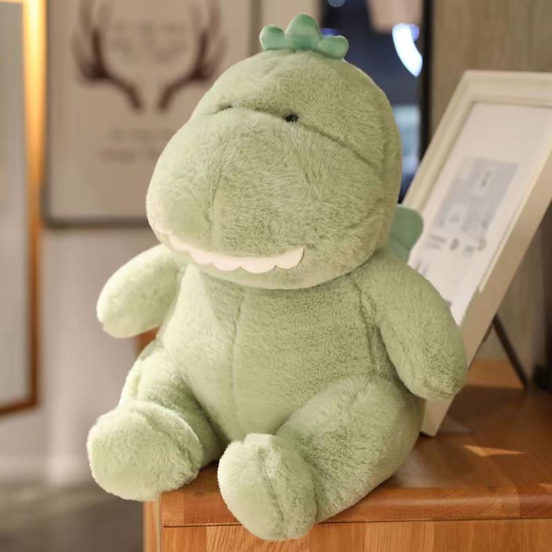 Green little dinosaur doll Stuffed toy cute cute cartoon doll plush doll children's birthday gift
