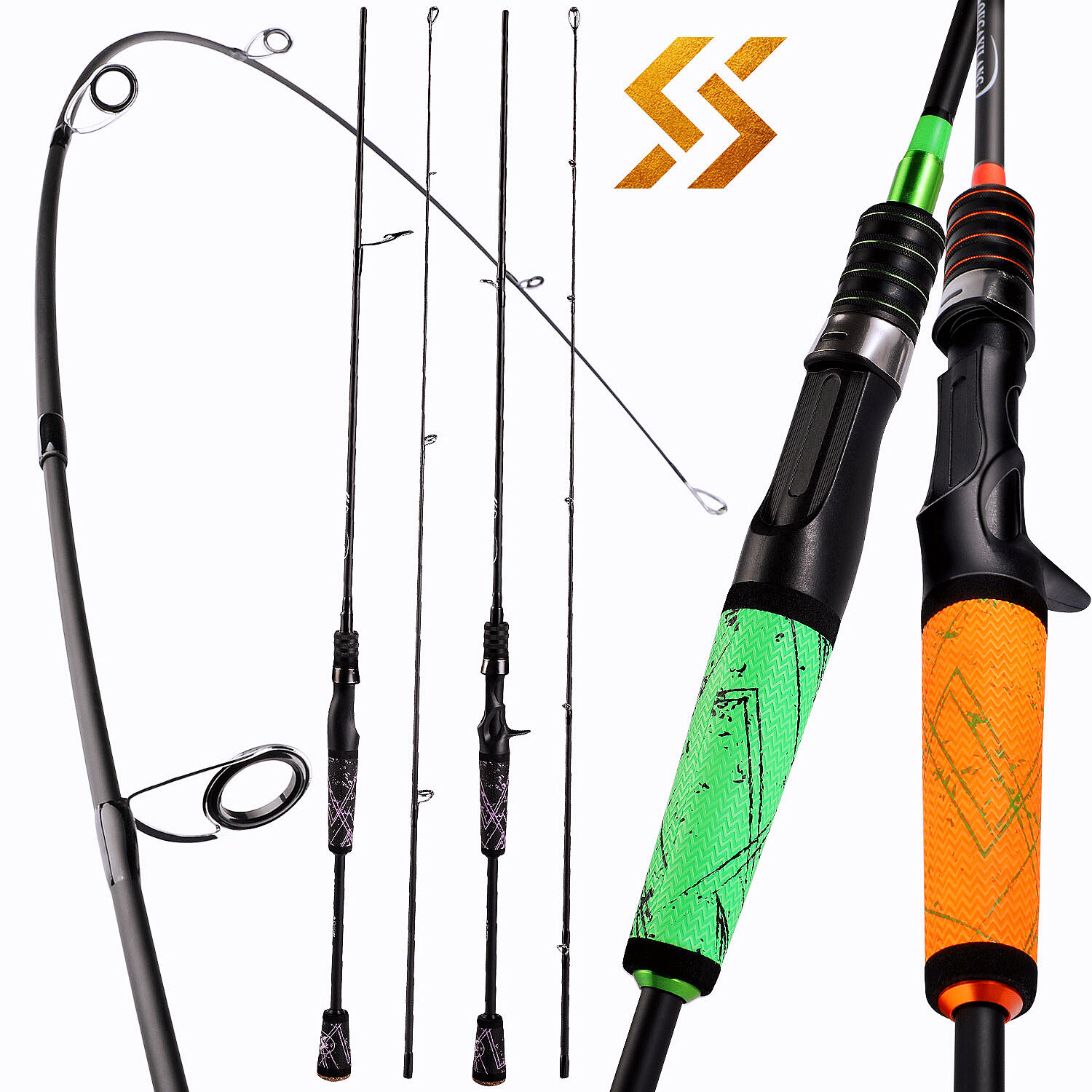 Sougayilang รอกตกปลา13 + 1 BB,รอกสปินนิ่งทรงพลังมากสปูล CNC โครงกราไฟท์