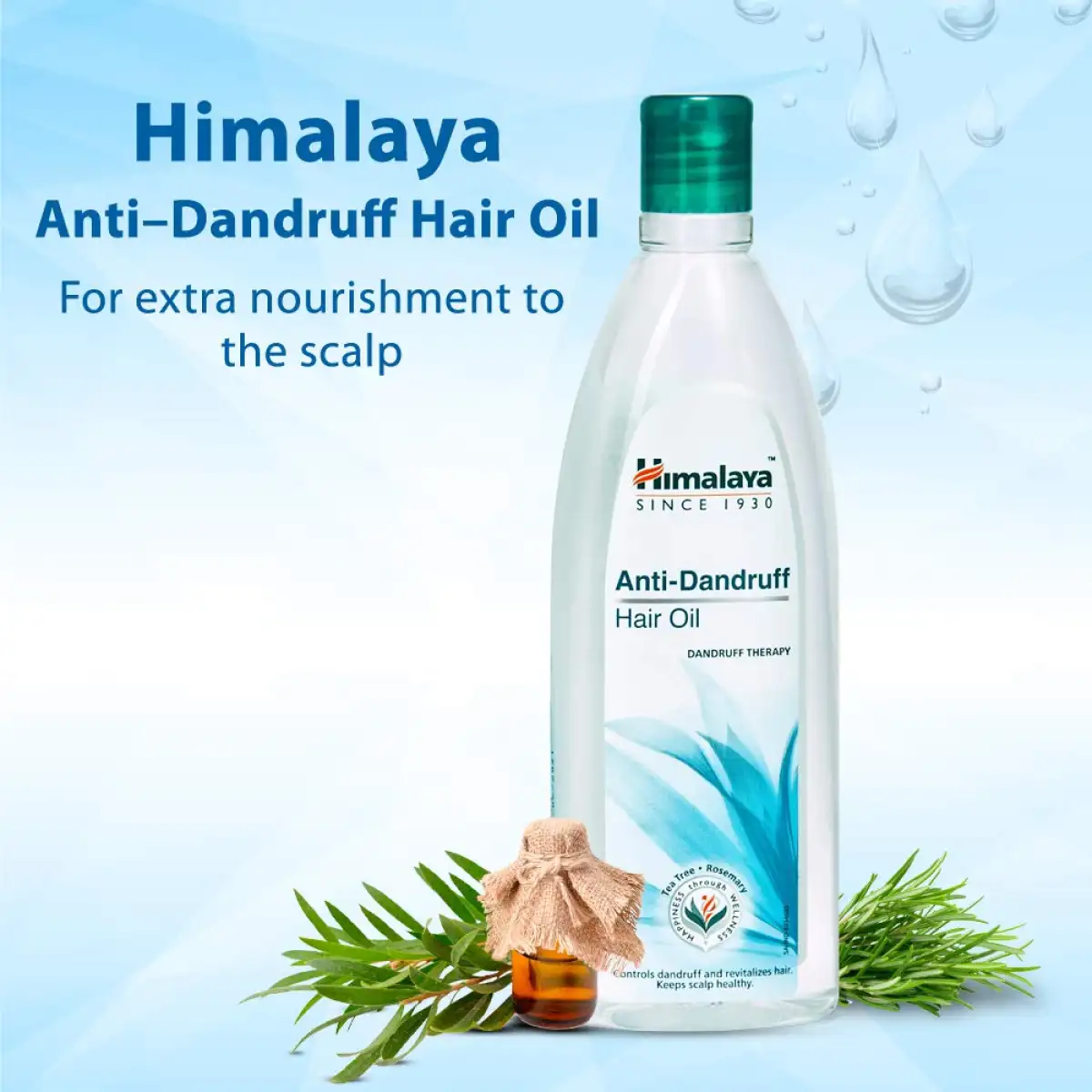 Himalaya Anti-Dandruff Hair Oil With Tea Tree & Rosemary Controls Dandruff And Revitalizes Hair 200 ml | Lazada