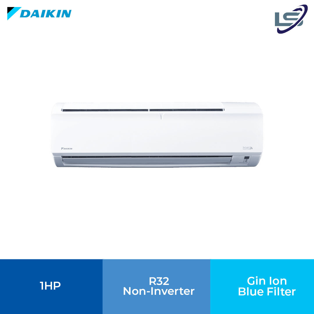 (West Malaysia) DAIKIN 1HP/1.5HP/2HP/2.5HP R32 Non Inverter Wall Mount