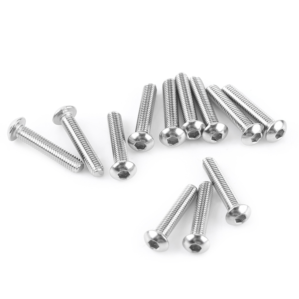Hex Socket Button Head Screws Bolts Stainless Steel Nuts Box 230 Pcs M3 SS304