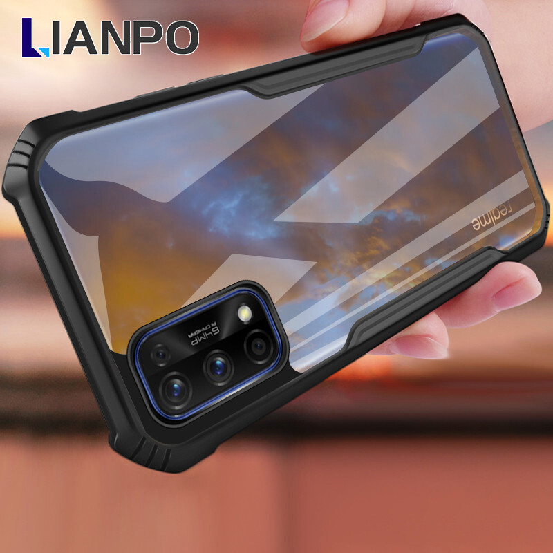 Lianpo for oppo realme 7 realme 7i realme 7 pro realme 8 pro realme 8 realme 8i phone case clear acrylic armor camera lens protection for realme 8 4g case