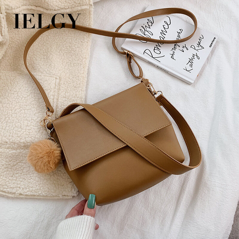 IELGY simple tote bag fashion bag wild shoulder bag large capacity female bag