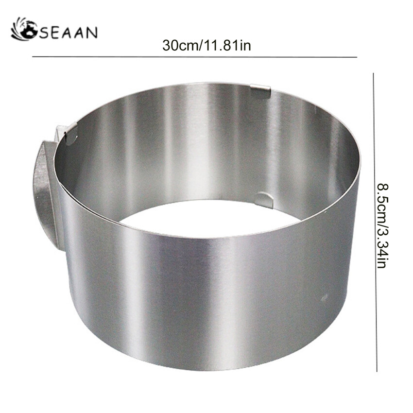 Adjustable Round Cake Ring Mold Retractable Mousse Cake Ring Stainless Steel Circle Baking Ring Cake Tools